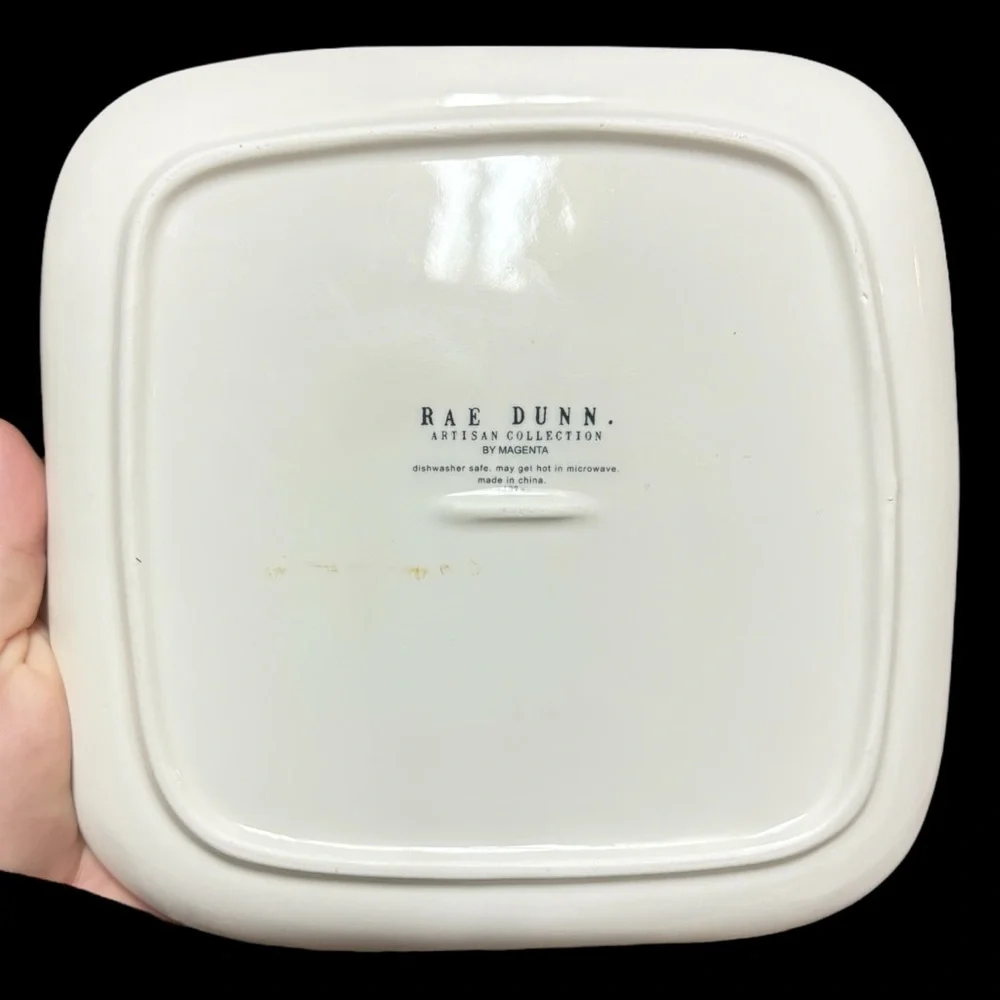 Rae Dunn Christmas Plates set of 4